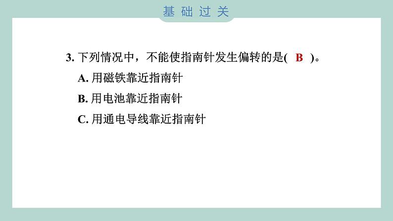 4.3 电和磁（习题课件+知识点梳理）教科版六年级科学上册04