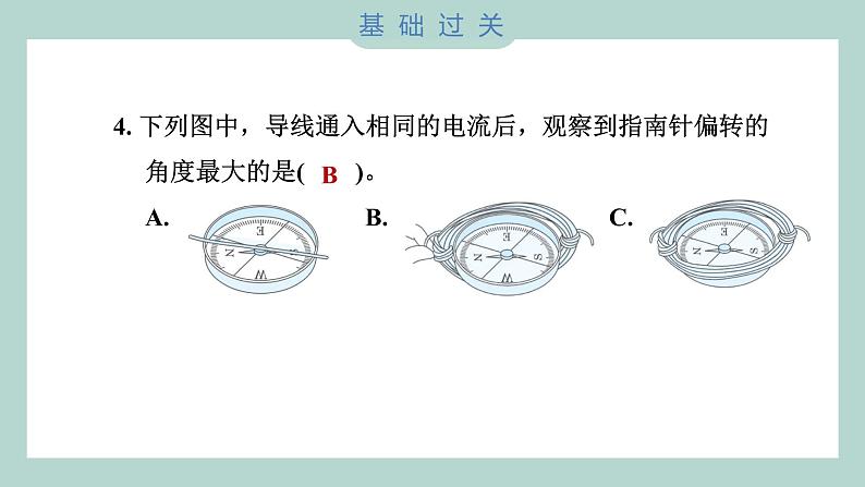 4.3 电和磁（习题课件+知识点梳理）教科版六年级科学上册05