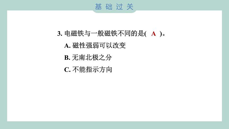 4.4 电能和磁能（习题课件+知识点梳理）教科版六年级科学上册04
