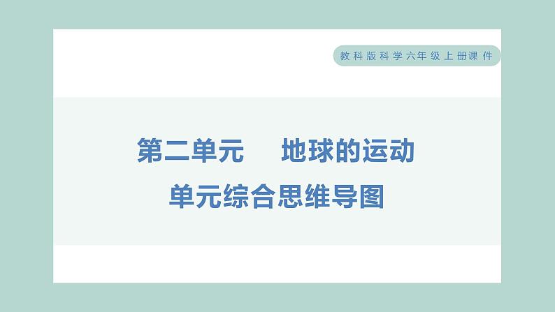 第二单元 单元测试卷 教科版六年级科学上册01