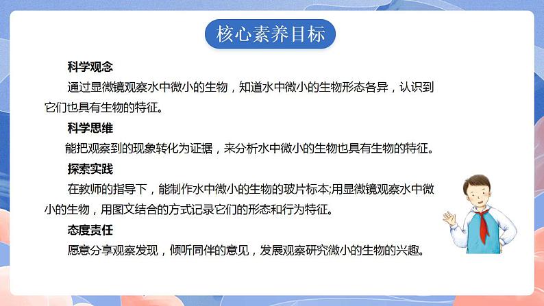 【核心素养目标】教科版小学科学六年级上册1.6《观察水中微小的生物》课件+教案(含教学反思)02