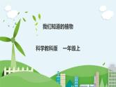 新教科版（2017）科学一年级上册 1.1《我们知道的植物》课件+教案+练习+素材