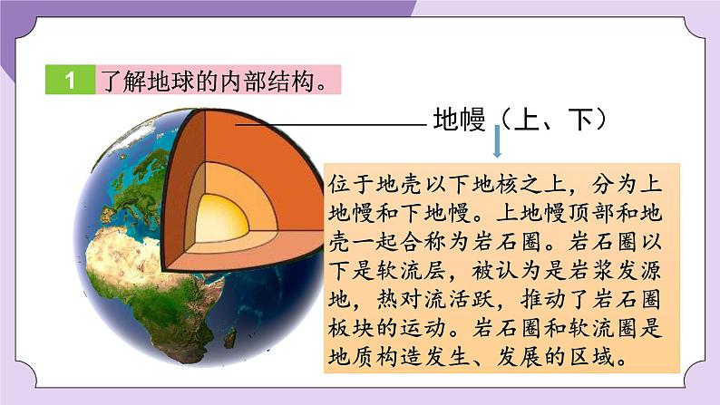 教科版五年级科学上册课件 第二单元 地球表面的变化 2 地球的结构07