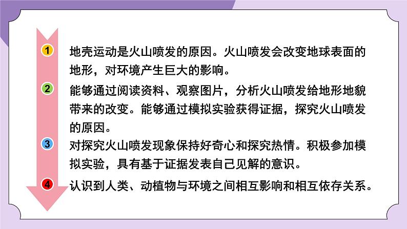 教科版五年级科学上册课件 第二单元 地球表面的变化 4 火山喷发的成因及作用02