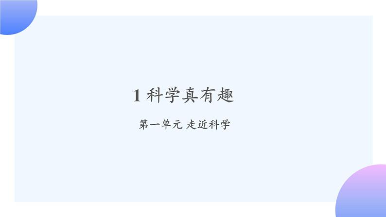 1 .1《科学真有趣 》课件01