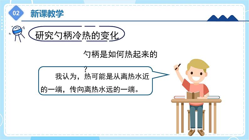 【冀人版】五上科学 5.18《勺柄是怎么变热的》课件+实验视频08