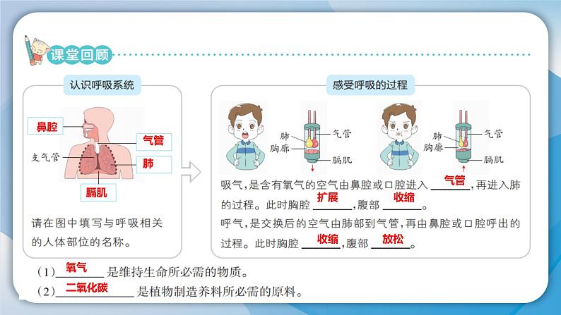 【新】教科版科学四年级上册第2单元1.感受我们的呼吸习题课件PPT03