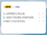 【新】教科版科学四年级上册第2单元1.感受我们的呼吸习题课件PPT