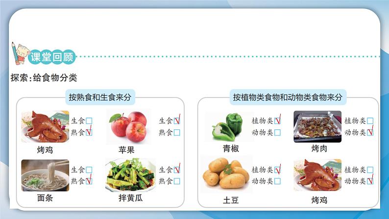 【新】教科版科学四年级上册第2单元4.一天的食物习题课件PPT03