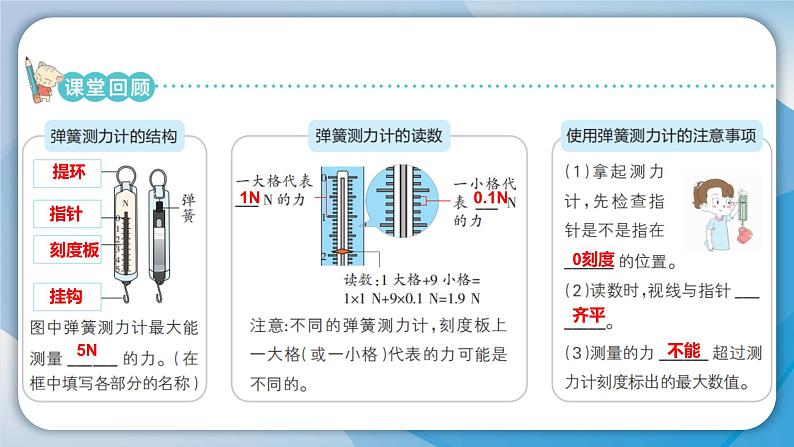 【新】教科版科学四年级上册第3单元4.弹簧测力计习题课件PPT03