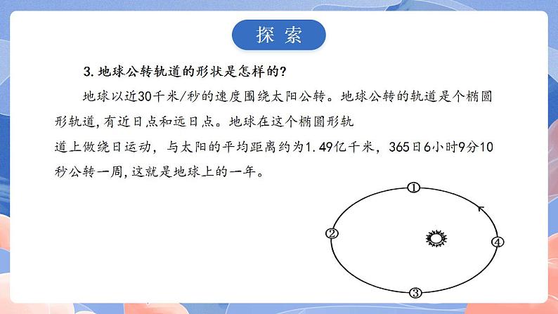 【核心素养目标】教科版小学科学六年级上册2.6《地球的公转与四季变化》课件+教案(含教学反思)07