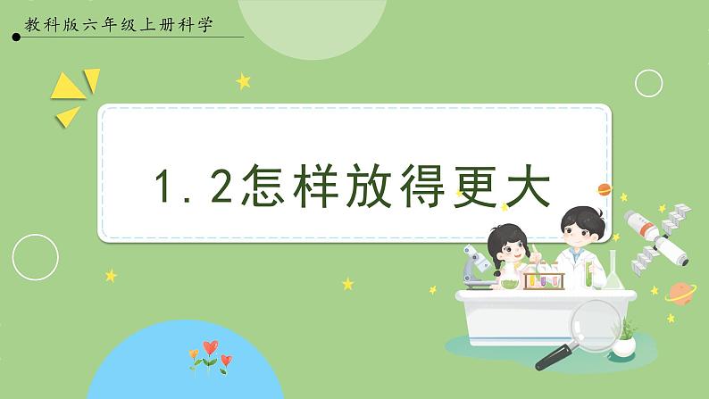 教科版科学六年级上册   1.2 怎样放得更大 课件01