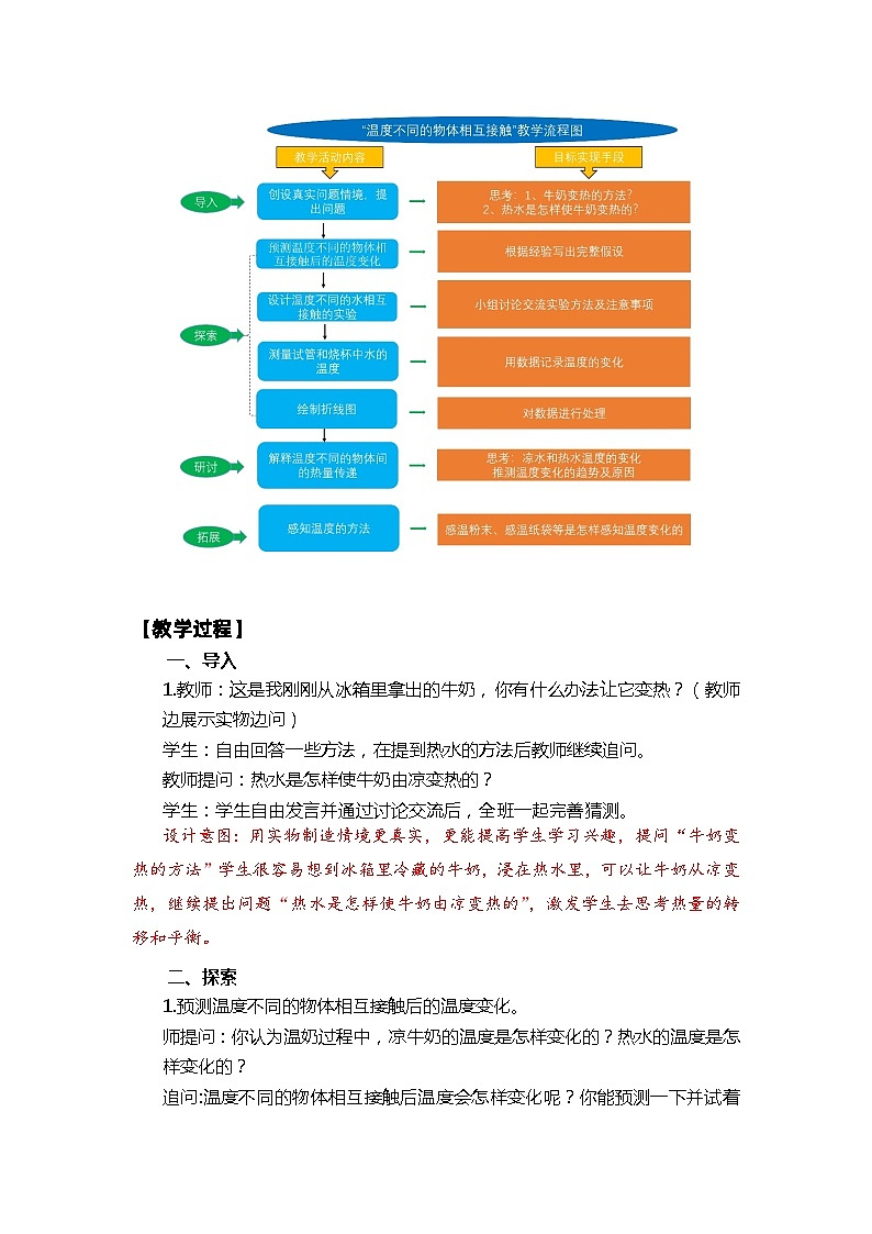【新】教科版科学五年级下册第4单元教学设计4.3温度不同的物体相互接触03