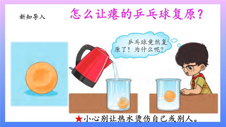 大象版科学四年级上册3.1乒乓球复原了 课件+教案+课件练习+素材02