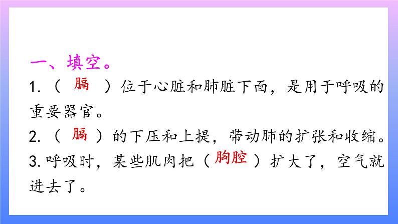 大象版科学四年级上册4.3肺是怎样呼吸的 课件+教案+课件练习+素材02