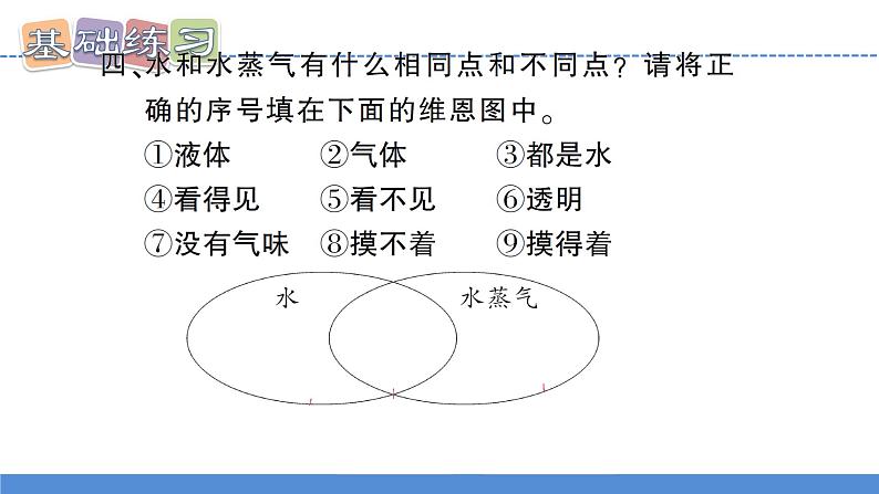 【习题课件】教科版科学三年级上册第1单元1.水到哪里去了PPT课件4第7页