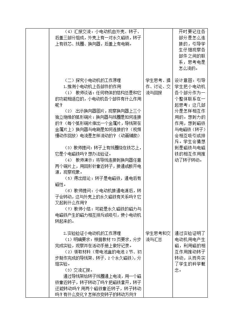 【核心素养目标】教科版小学科学六年级上册4.6《神奇的小电动机》课件+教案(含教学反思)03
