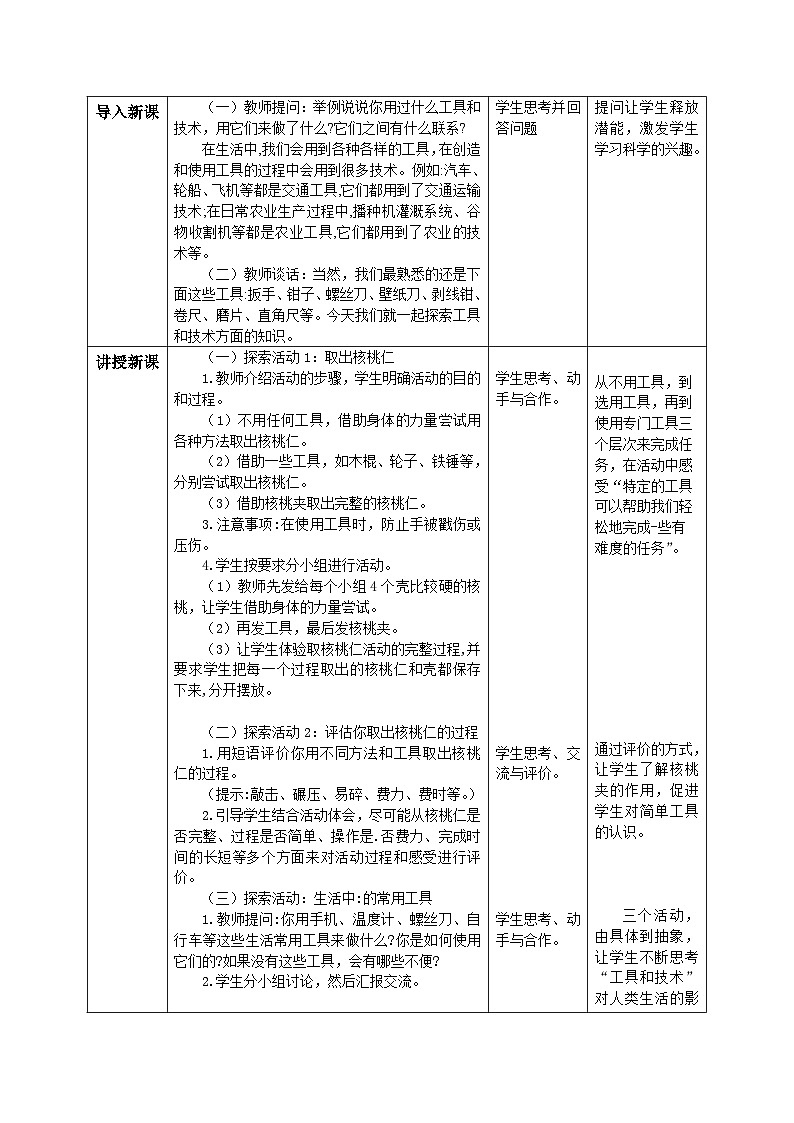 【核心素养目标】教科版小学科学六年级上册3.1《紧密联系的工具和技术》教学设计(含教学反思、习题)02
