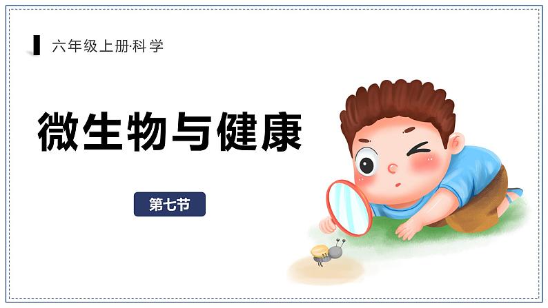 教科版科学六年级上册 1-7 微生物与健康 课件+视频01