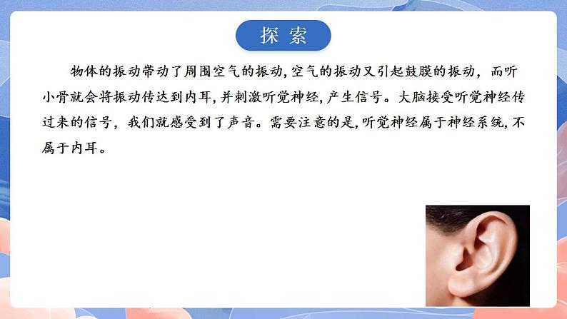 【核心素养目标】教科版小学科学四年级上册1.4《我们是怎样听到声音的 》  课件+教案(含教学反思)05
