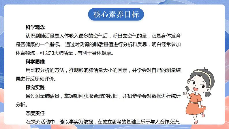 【核心素养目标】教科版小学科学四年级上册2.3《测量肺活量》 课件+教案(含教学反思)02