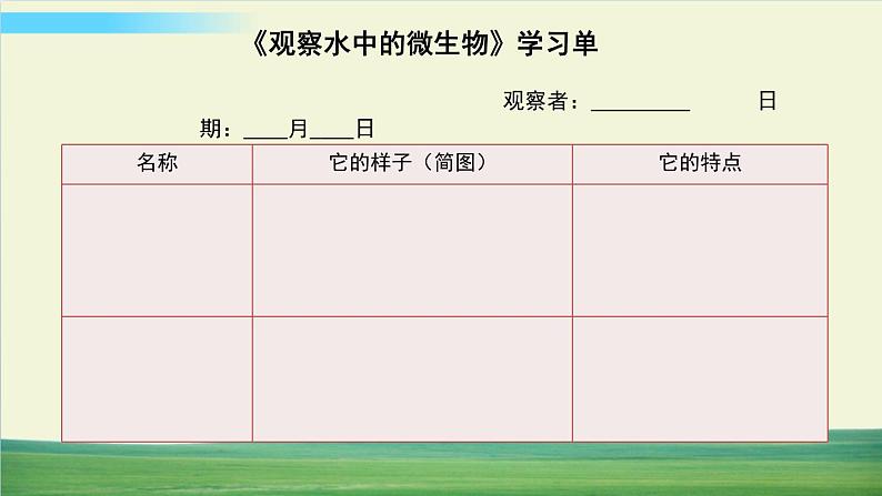 教科版科学六年级上册一 微小世界 第6课 观察水中微小得生物课件+教案+素材08