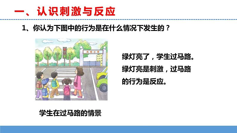 苏教版小学科学五上第五单元《17 刺激与反应》课件PPT+教案+视频素材06