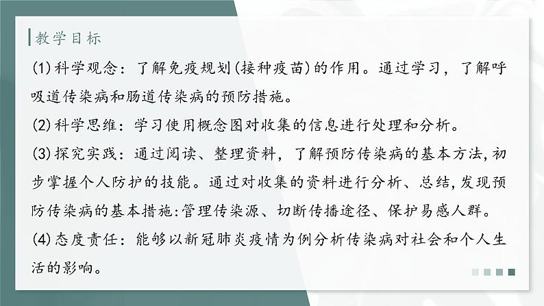 大象版科学六年级上册 1.5 疫情与防护 教学课件+同步练习04