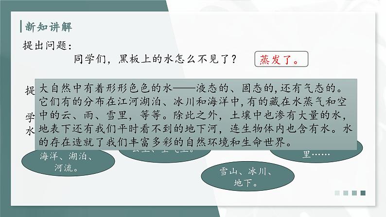 大象版科学六年级上册 2.4 自然界中的水循环 教学课件08