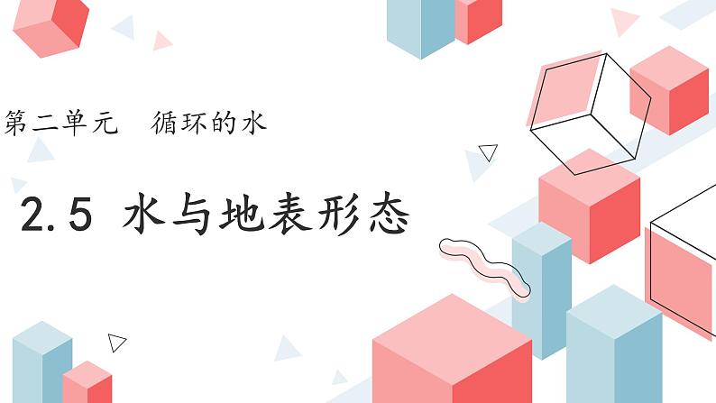 大象版科学六年级上册 2.5 水与地表形态 教学课件01