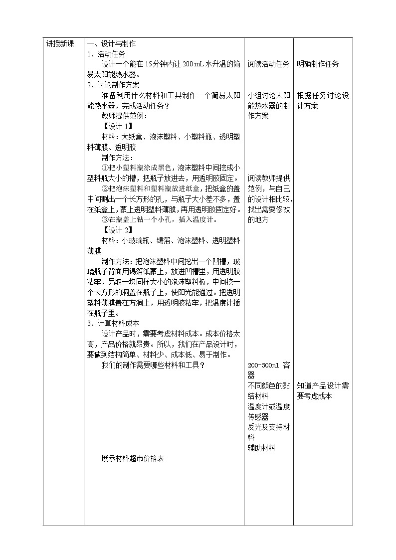 【核心素养】人教鄂教版科学五上 5.16《制作简易太阳能热水器》课件+教案+分层练习（含答案）02
