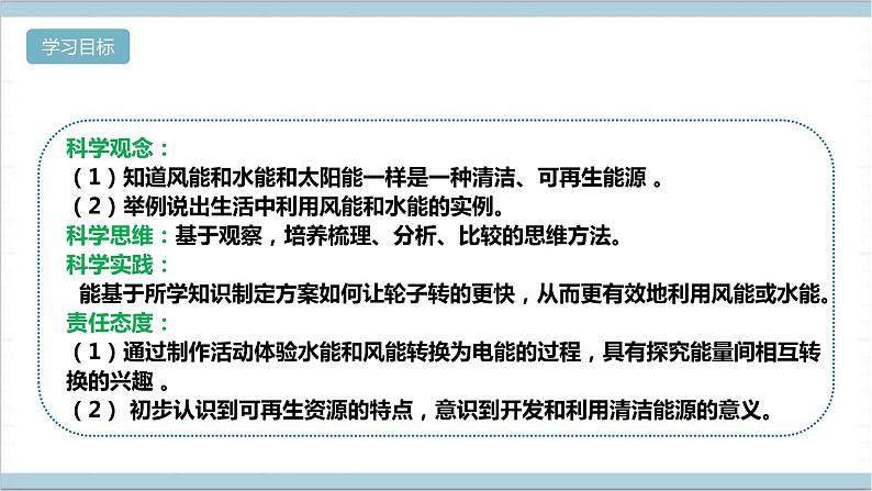 【核心素养】人教鄂教版科学六上 4.14《风能和水能》课件+教案+分层练习（含答案）02