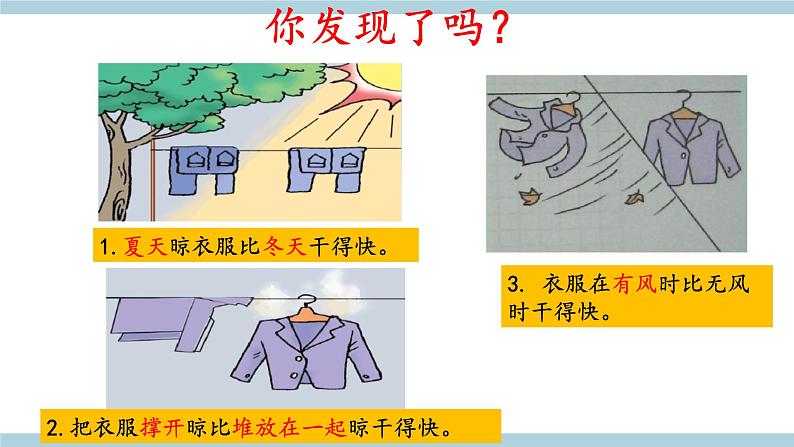 新大象版科学五年级上 准备单元 《蒸发的快慢》 教学课件第6页