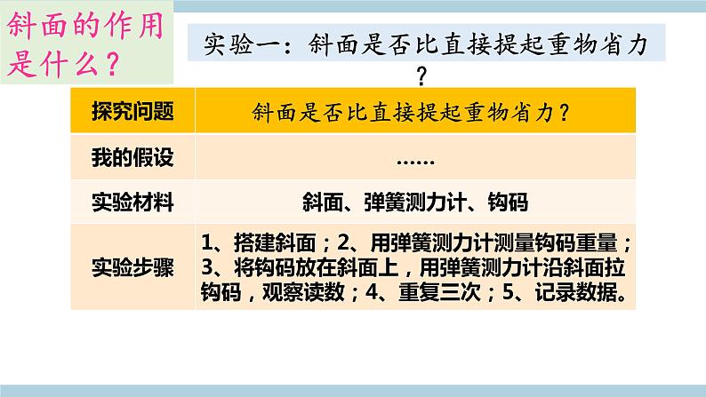 新大象版五年级上册科学5.5 《斜面》 课件06