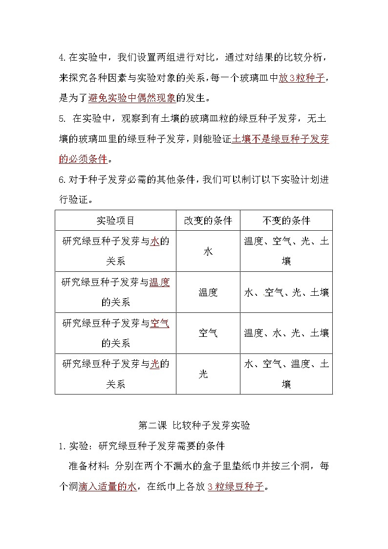 【单元复习讲义】教科版科学五年级下册-第一单元《生物与环境》 知识点总结讲义第2页