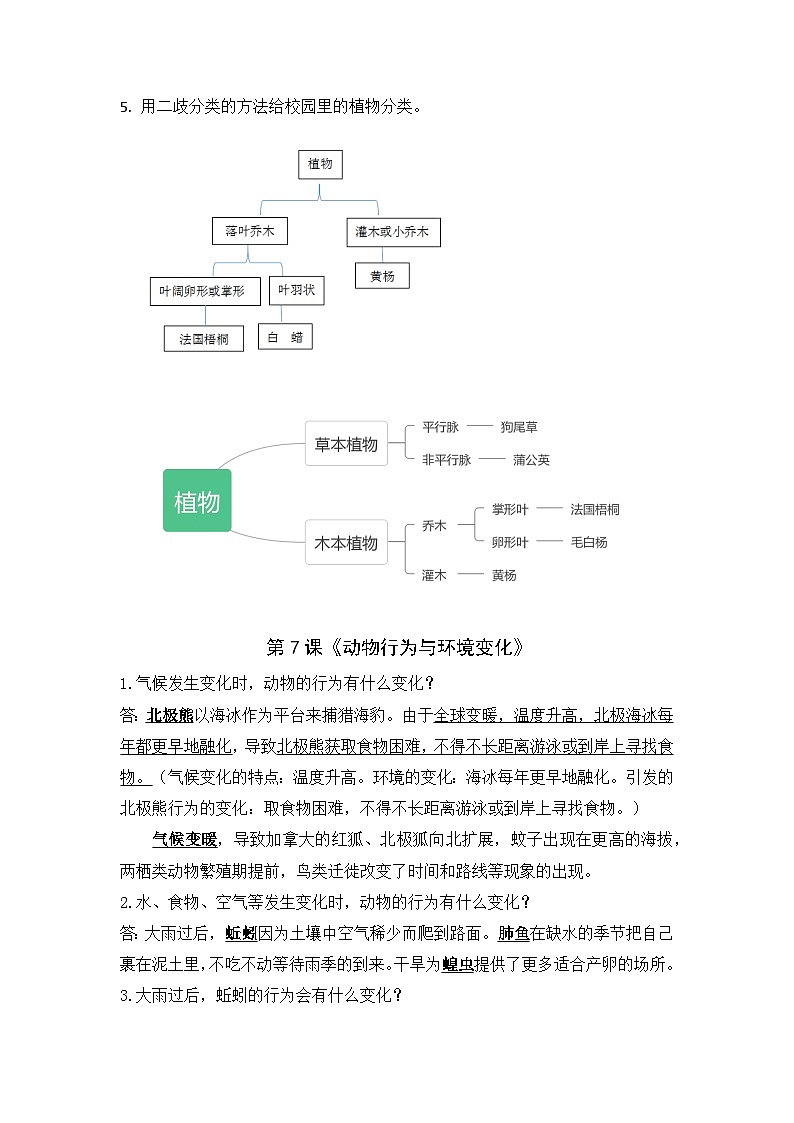 第二单元 生物与环境（知识点总结）-六年级科学下册（青岛版）02