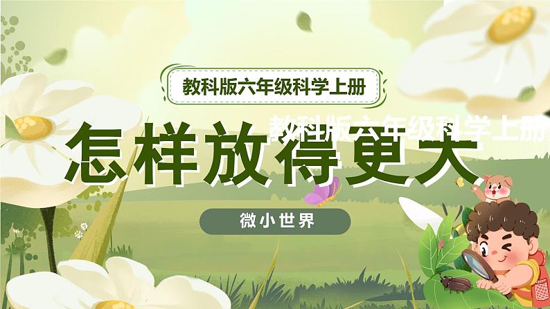 教科版科学六年级上册 第2课 怎样放得更大 同步课件+同步练习+同步教案01