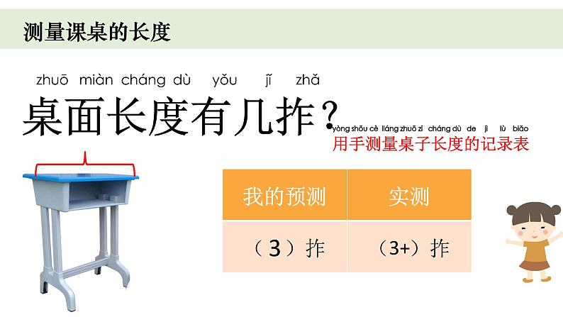 小学科学教科版一年级上册第二单元3《用手来测量》教学课件（2023秋新课标版）第5页