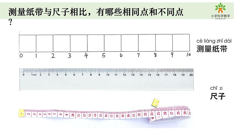 小学科学教科版一年级上册第二单元7《比较测量纸带和尺子》教学课件（2023秋新课标版）03