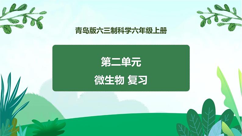 新青岛版科学六上 第二单元复习PPT第1页