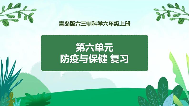 新青岛版科学六上 第六单元复习PPT01