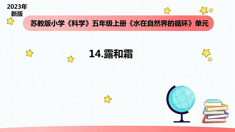 小学科学苏教版五年级上册14《露和霜》教学课件（2023秋）01