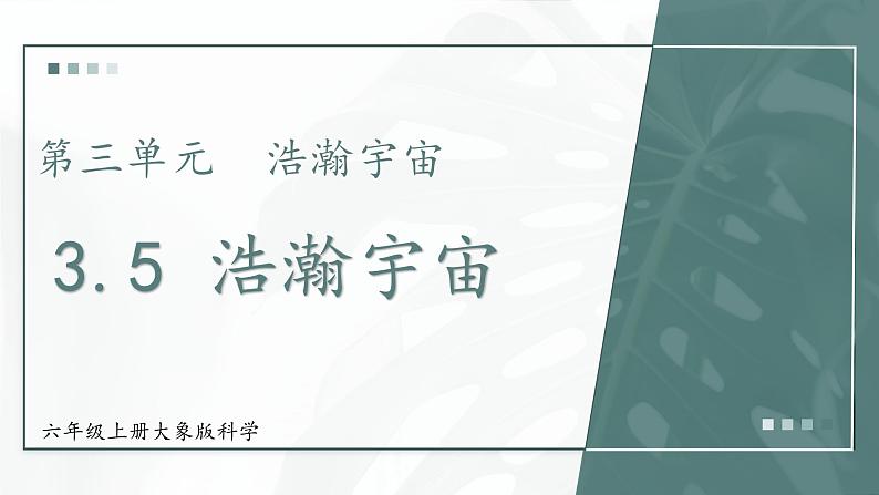 大象版科学六年级上册 第3.5课 浩瀚宇宙 教学课件01