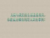 苏教版科学二年级上册 2.4 晒太阳  课件PPT+练习
