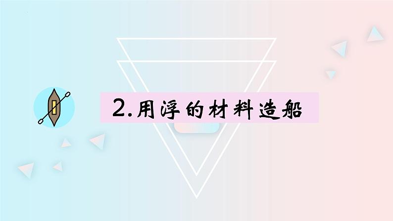 教科版五年级下册科学《用浮的材料造船》教学课件第3页