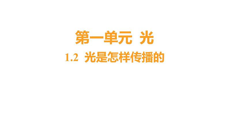 1.2 光是怎样传播的习题课件 五年级科学上册 教科版01