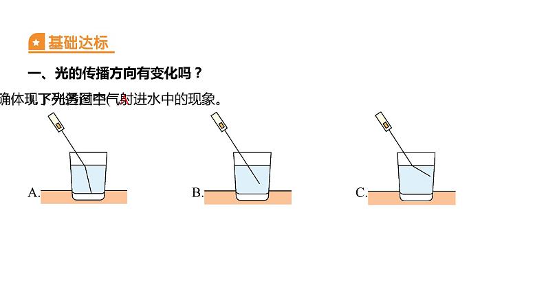 1.4 光的传播方向会发生改变吗习题课件 五年级科学上册 教科版第2页
