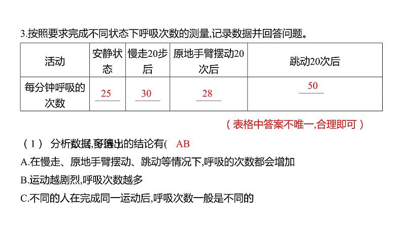 2.2 呼吸与健康生活 (习题课件) 四年级上册科学教科版03