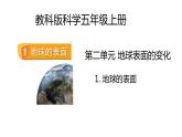 教科版科学五年级上册 第2.1课 地球的表面 同步课件+同步教案+同步练习