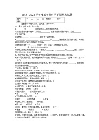 河南省周口市太康县2022-2023学年五年级下学期6月期末科学试题